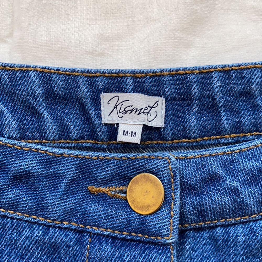 Button Front Jean Skirt - Picture 4 of 4